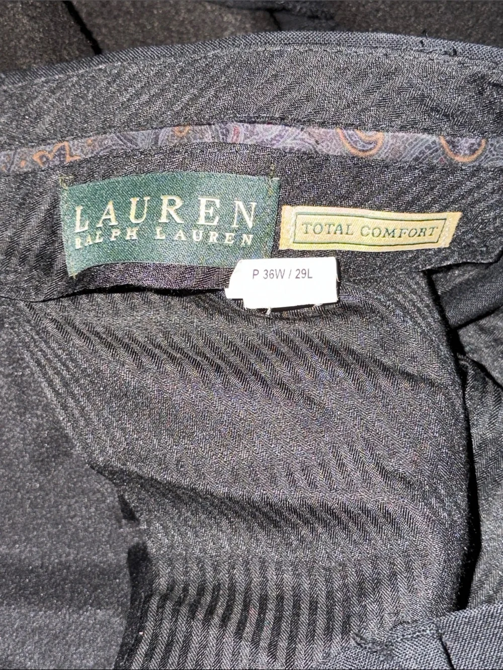 Polo by Ralph Lauren Men's Black Dress Pants